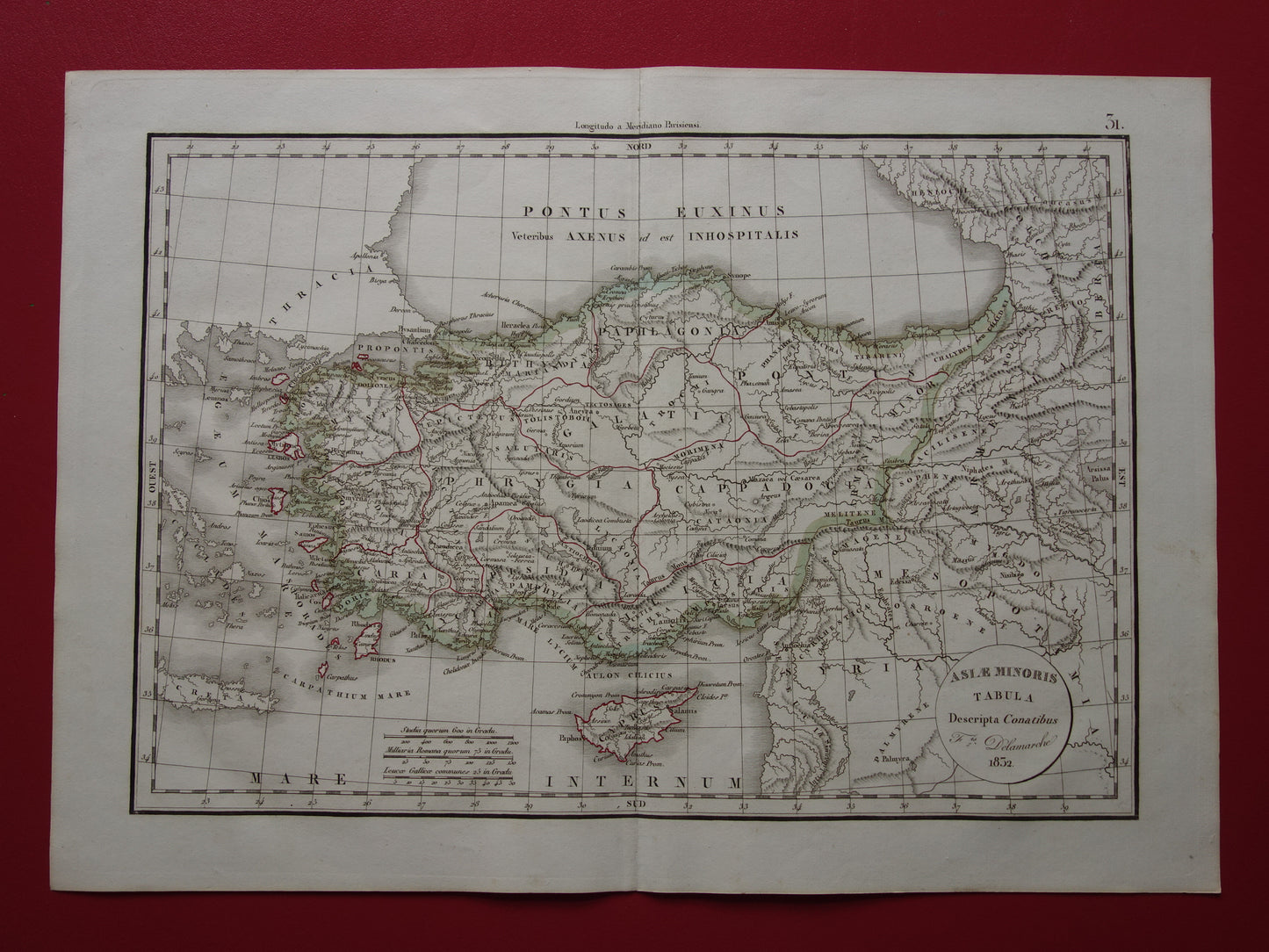 Asiae Minoris Tabula Descripta Conatibus Delamarche 1832