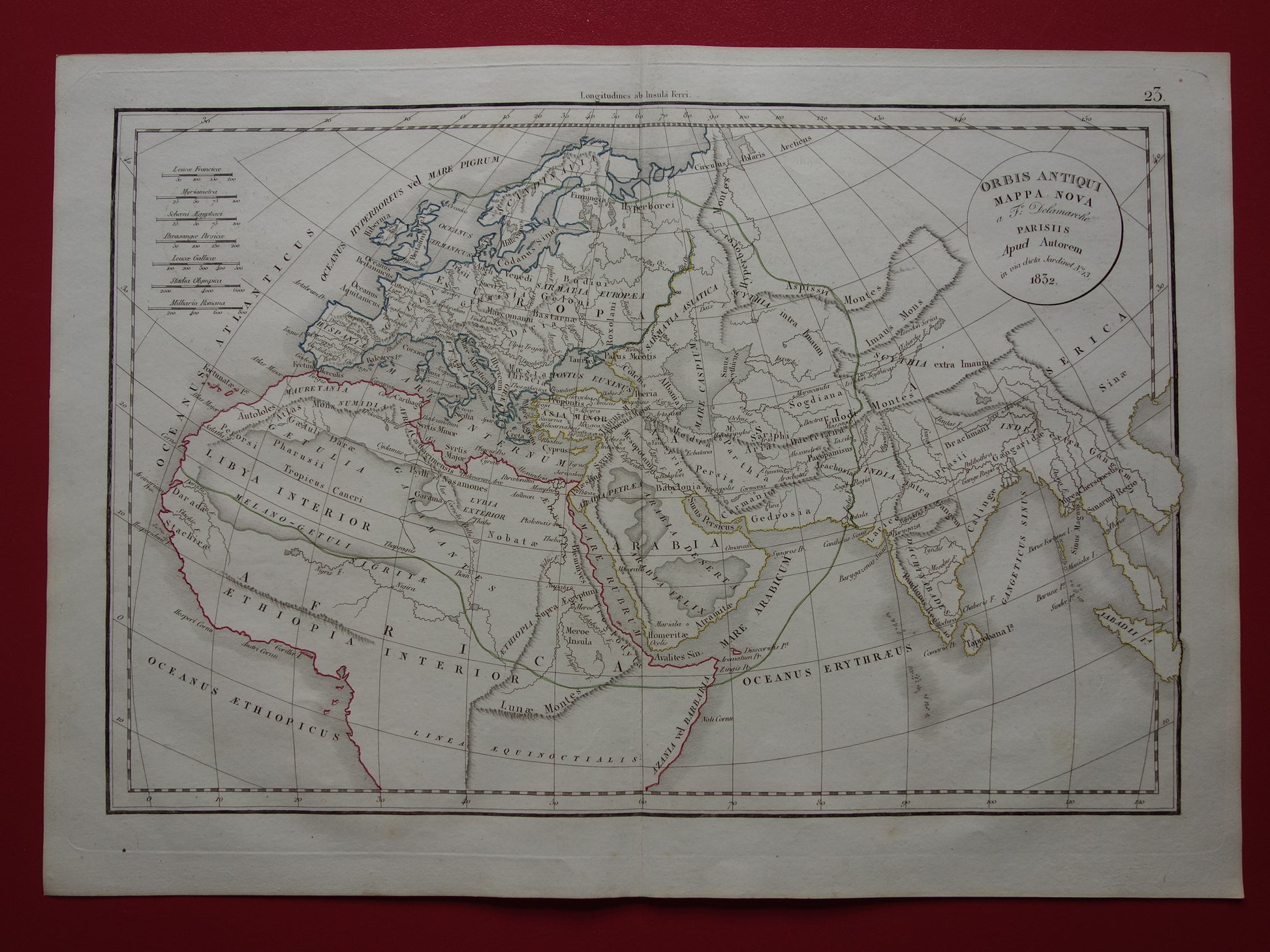 Orbis Antiqui mappa nova a F. Delamarche Parisiis Apud Autorem 1832