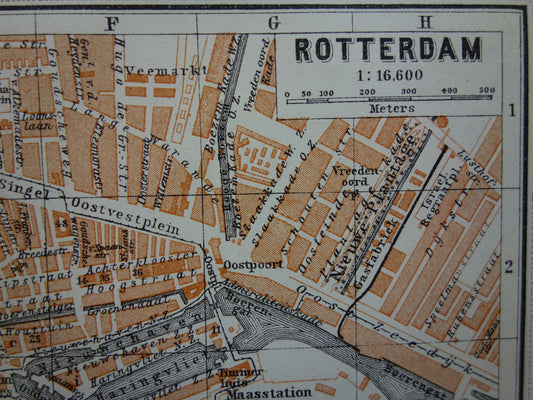 historische kaarten Rotterdam plattegrond