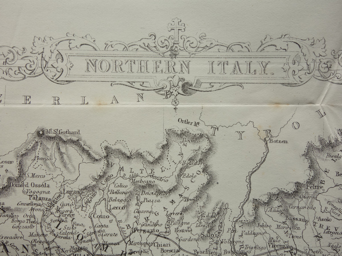 John Rapkin map of Northern Italy for sale