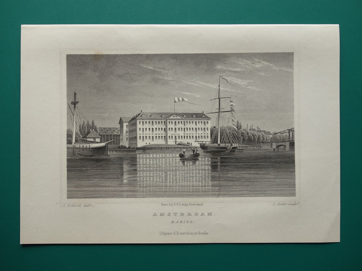 scheepvaartmuseum illustratie historische prenten cadeau