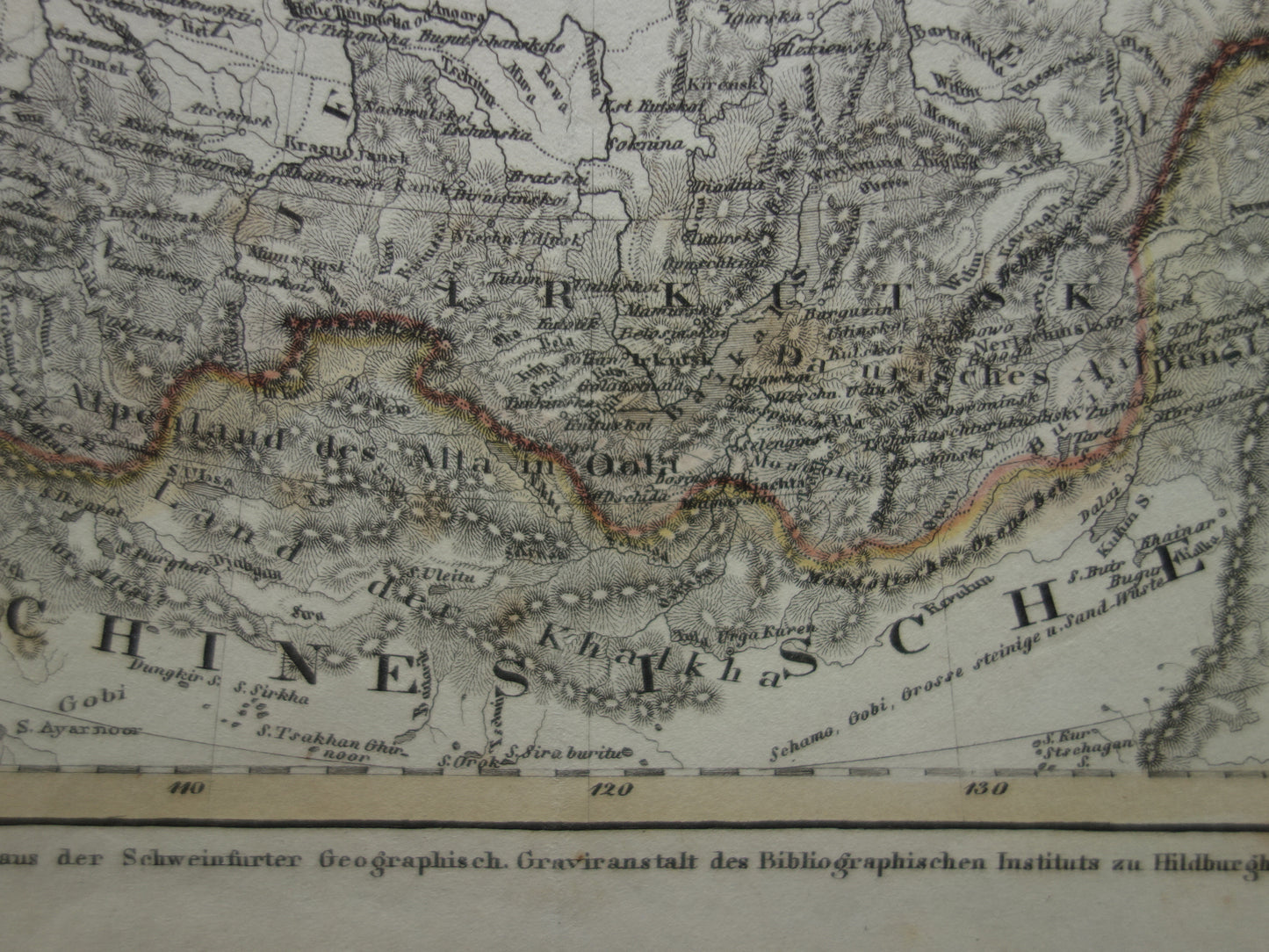 SIBERIE oude kaart van Russische Rijk in Azië antieke landkaart Siberië Nova Zembla Noordpool met jaartal - vintage kaarten