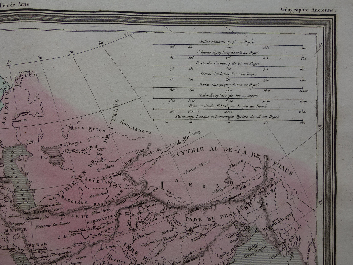 Geschiedenis van de cartografie oude kaart van Ptolemaeus Wereldkaart Antieke Kartografie Aardrijkskunde print