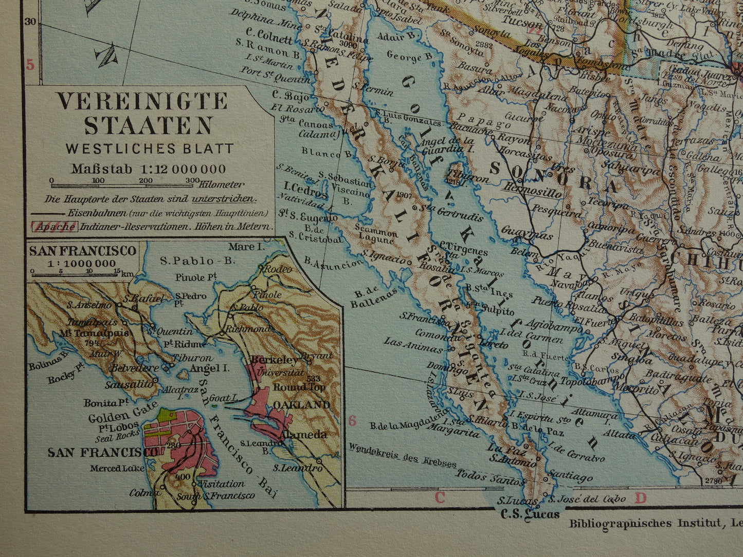 VERENIGDE STATEN set van twee kaarten uit 1928 Kleurrijke landkaart van de VS - originele vintage kaart landkaarten USA
