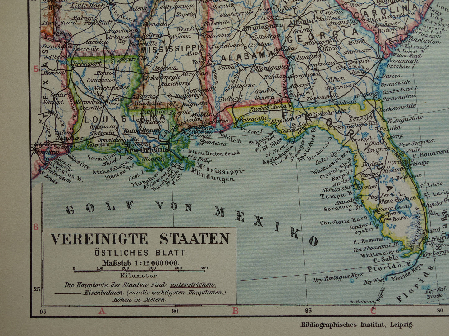 VERENIGDE STATEN set van twee kaarten uit 1928 Kleurrijke landkaart van de VS - originele vintage kaart landkaarten USA