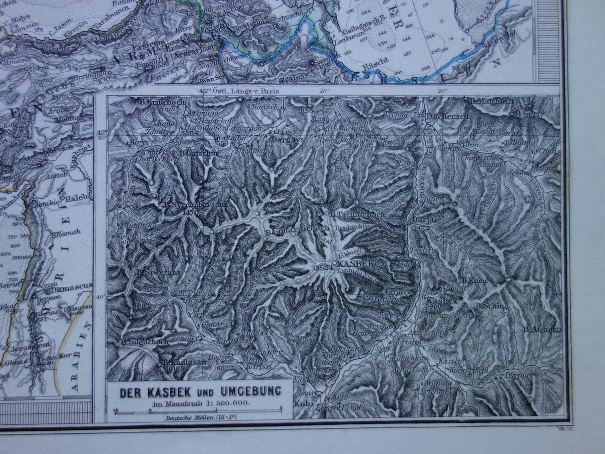 EUROPA oude landkaart van Europa uit 1876 originele antieke Duitse kaart van continent Europa