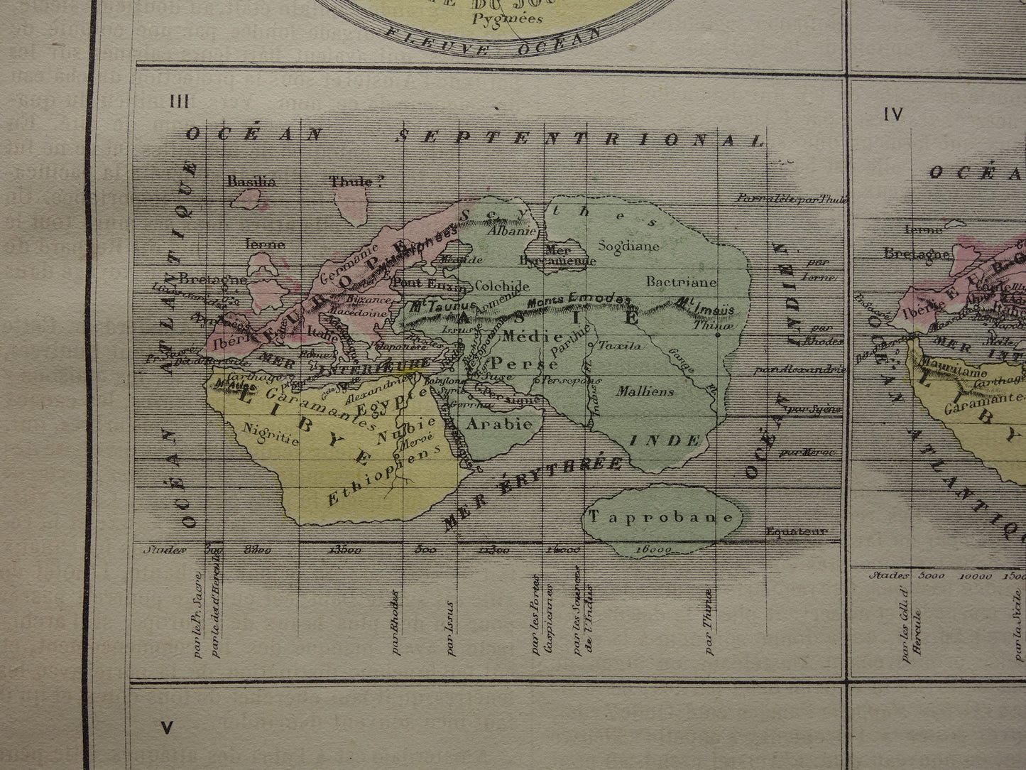 Geschiedenis van cartografie oude kaart van Ptolemaeus Homerus Wereldkaart Antieke Kartografie Aardrijkskunde print Strabo Herodotus