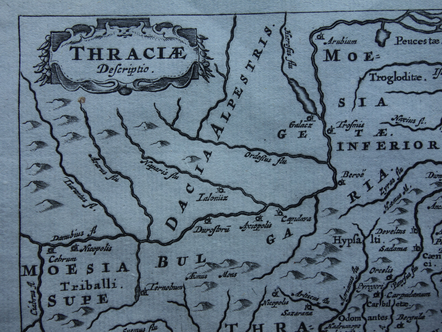 Thraciae Desriptio Cluver map