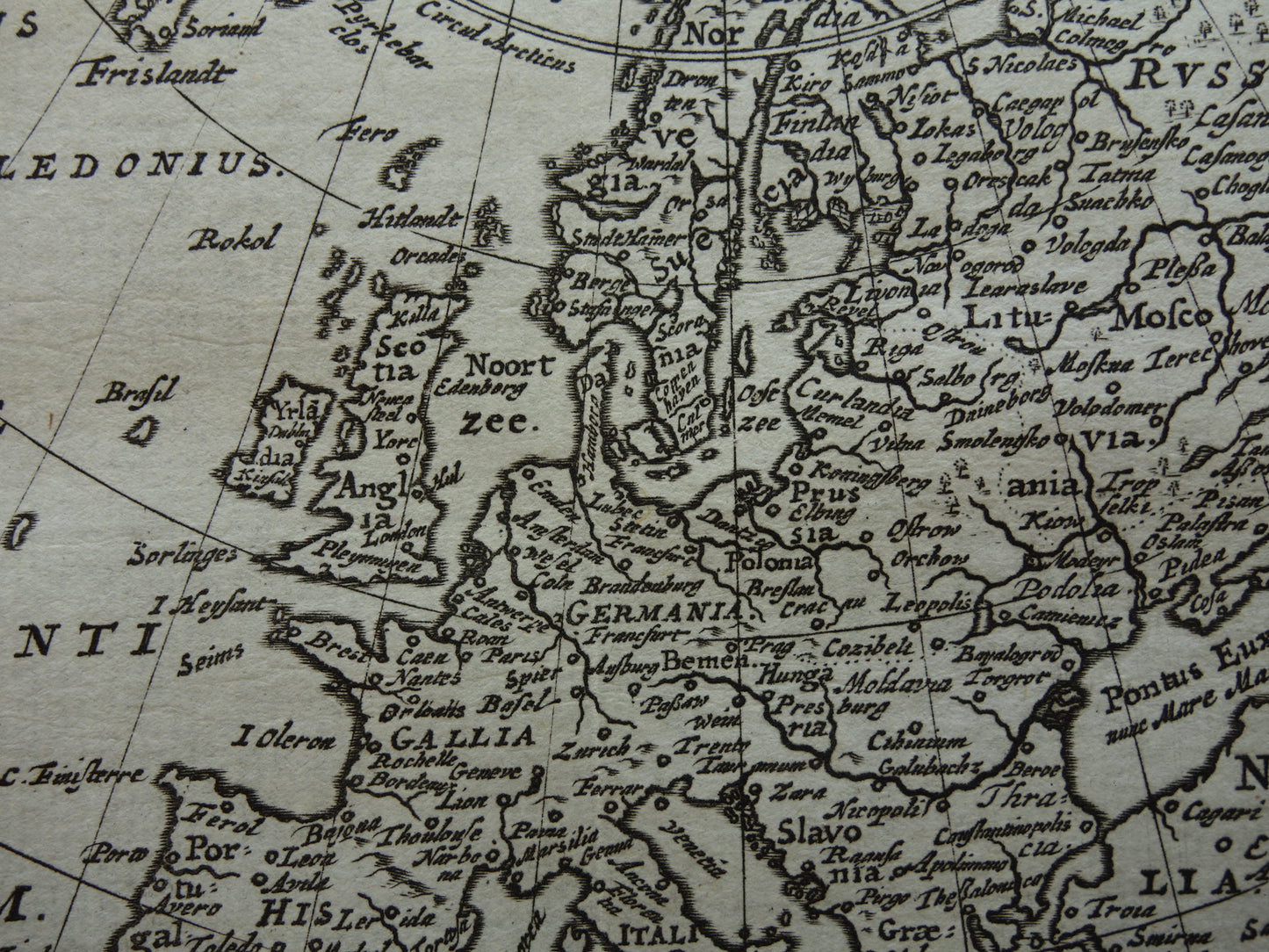 Europa Cluver map 1661