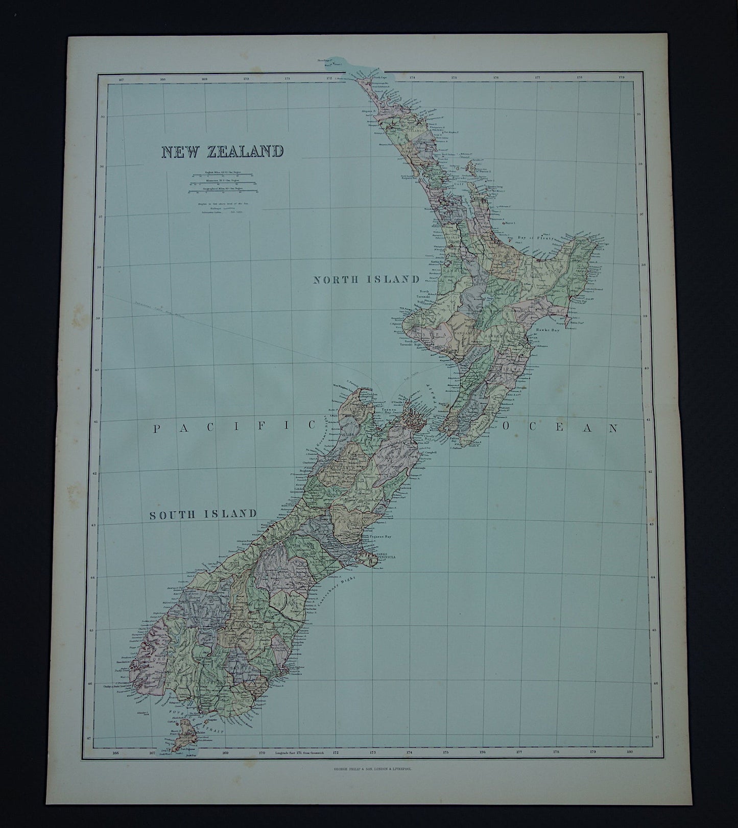 oude kaarten van Nieuw-Zeeland