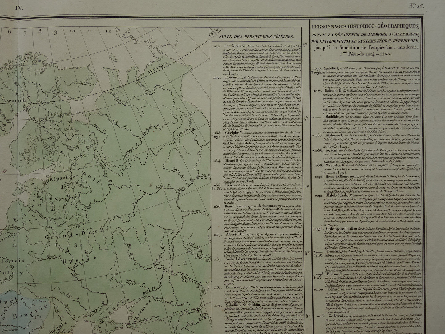 Oude kaart van Europa eind 9e eeuw Opdeling rijk Karel de Grote originele antieke landkaart uit 1830 geschiedeniskaart