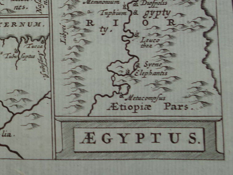 Egypte in de oudheid kaart landkaart