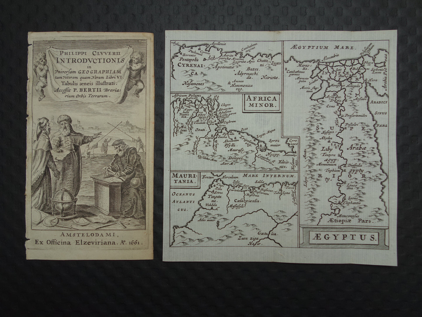 Aegyptus Africa Minor Mauritania Cluver 1661 map