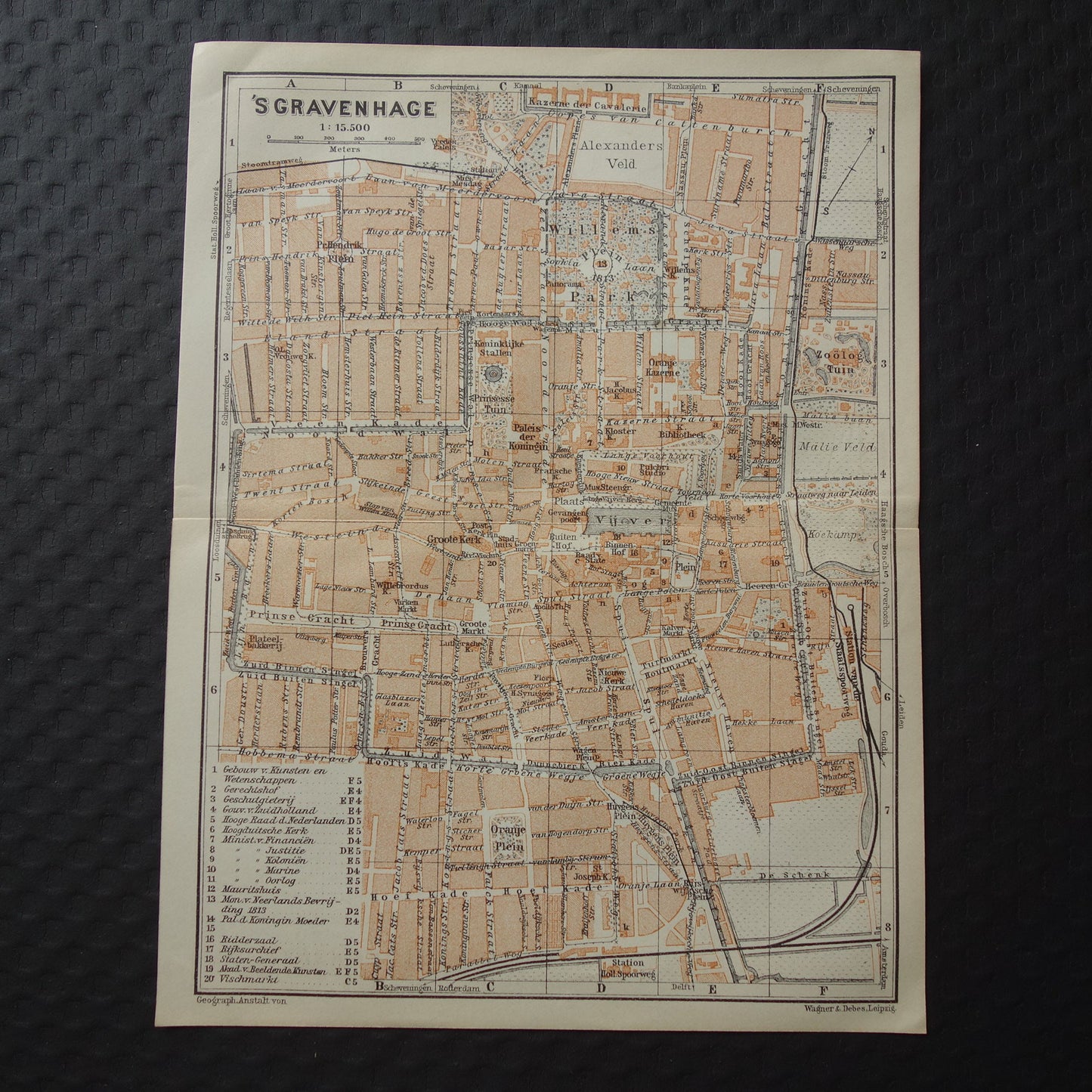 oude plattegrond van Den Haag kopen