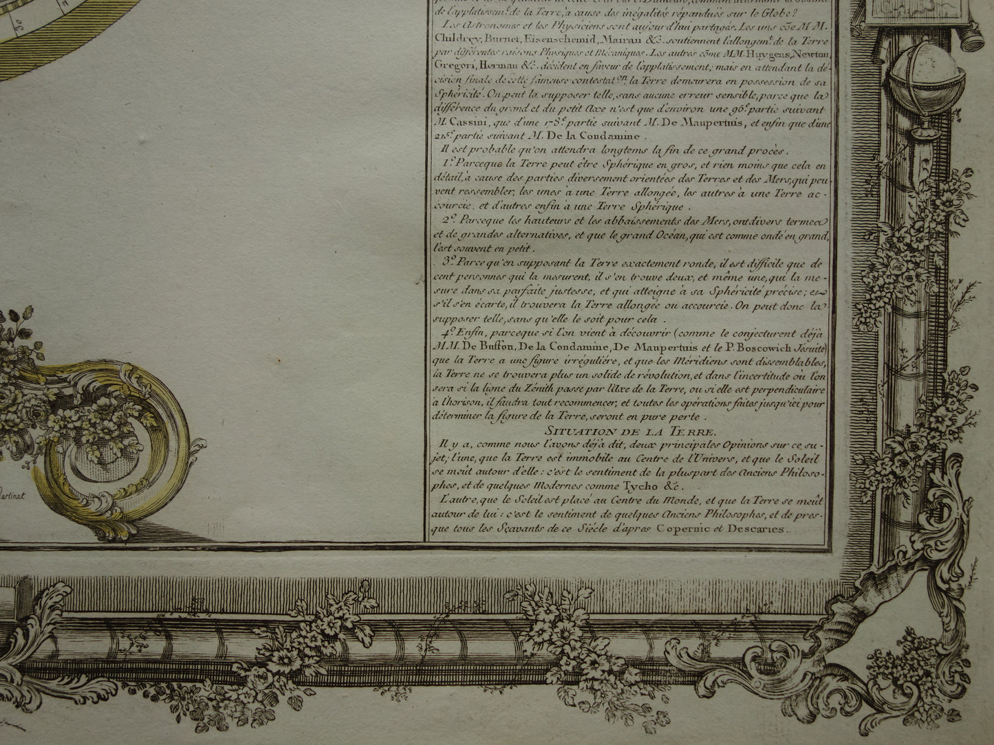 Oude Wereldkaart Print 1761 Originele Antieke Kaart van de wereld op een globe Vintage Kaarten