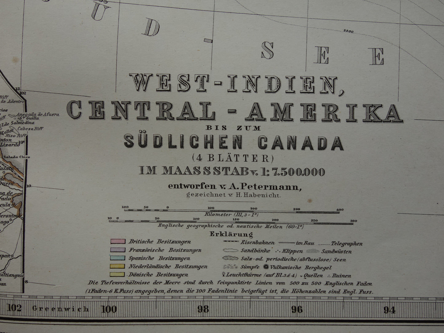MEXICO oude handgekleurde landkaart van Mexico uit 1886 originele antieke kaart met jaartal