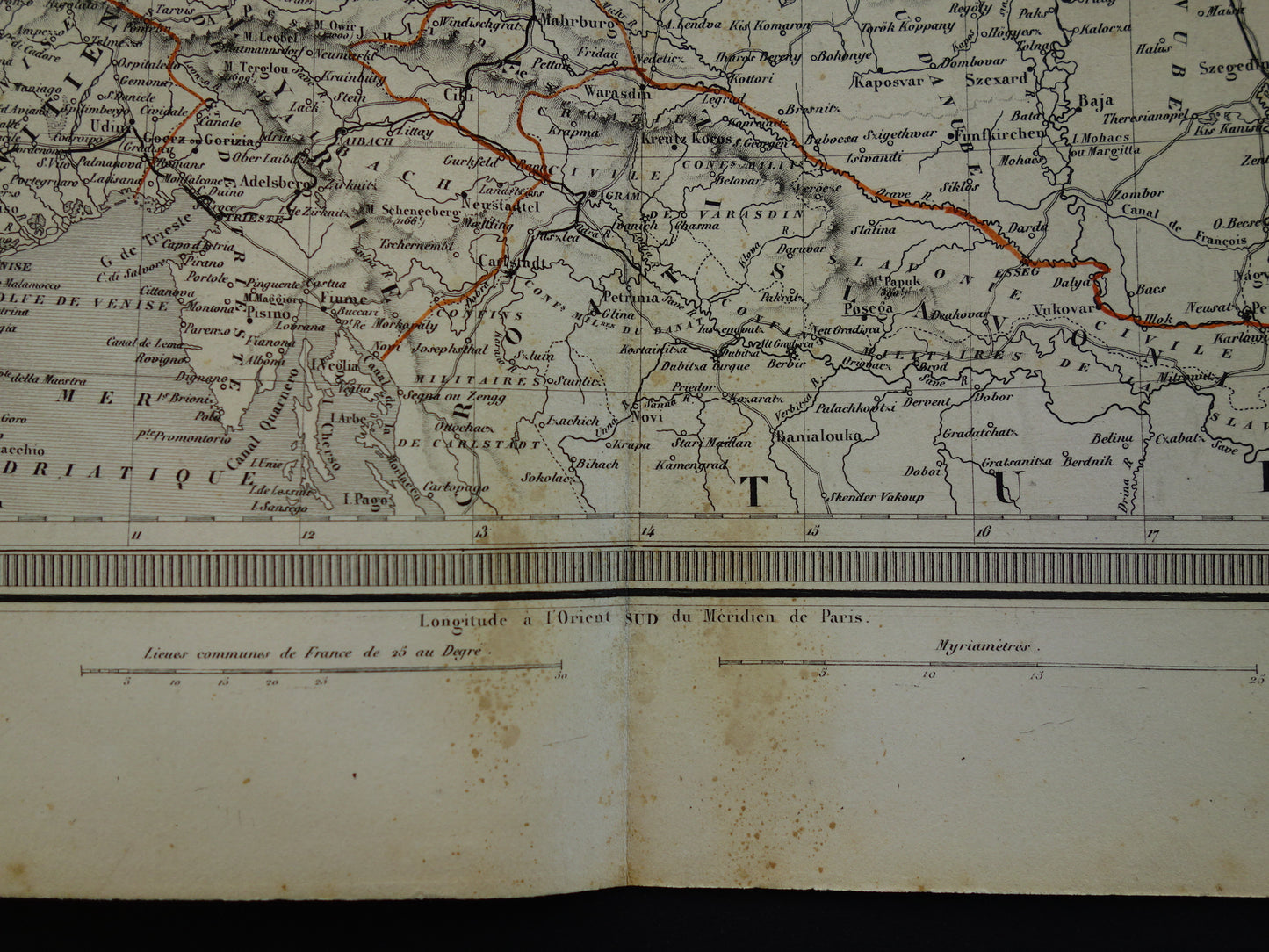 DUITSLAND Grote antieke landkaart van het Duitse Rijk Pruissen 1858 originele oude kaart Centraal Europa met Oostenrijk-Hongarije te koop