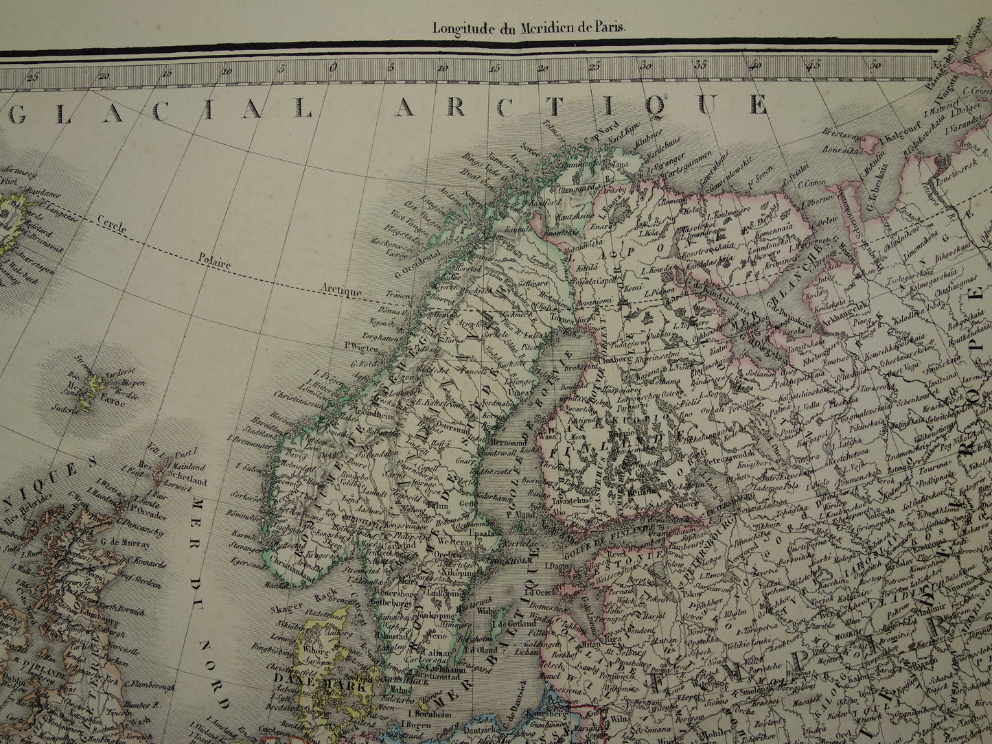 Oude Landkaart van Europa in 1851 Grote antieke kaart Europa originele vintage poster met jaartal