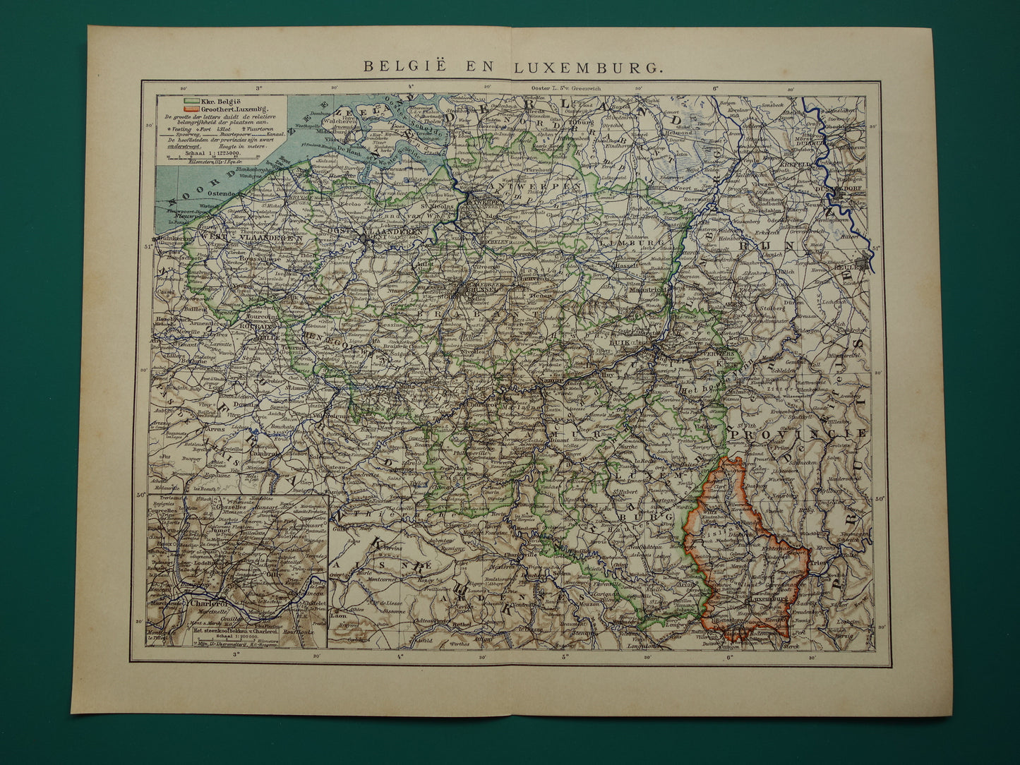 oude kaarten van Belgie kopen