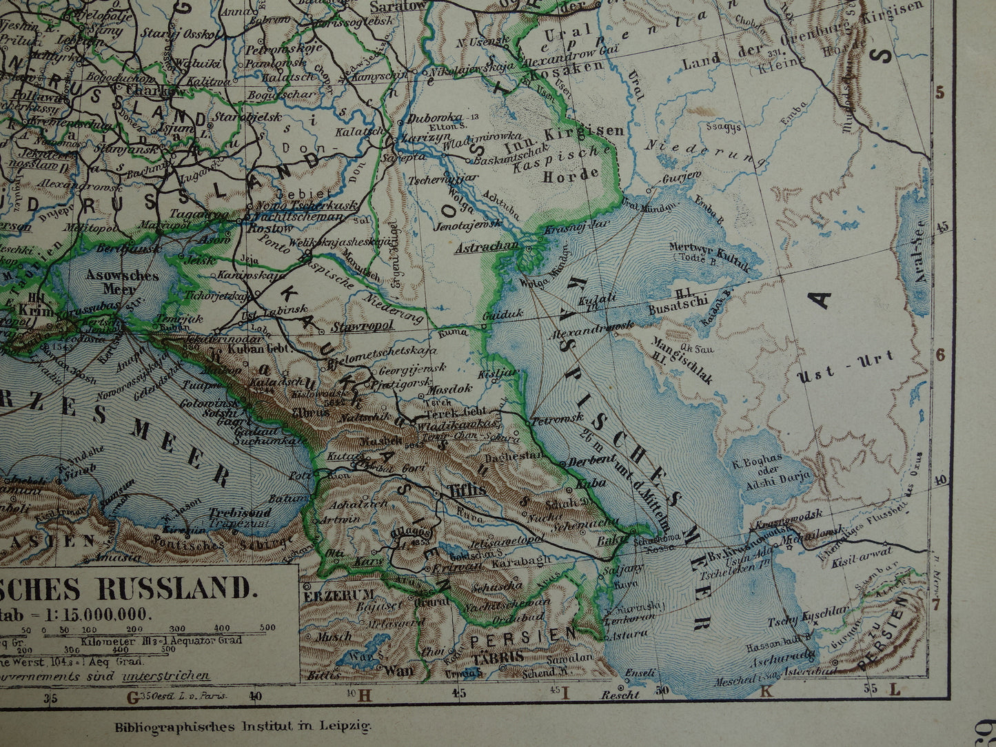 EUROPEES RUSLAND oude kaart van Rusland 1905 originele antieke kaart Moskou Baltische Staten Russische Rijk