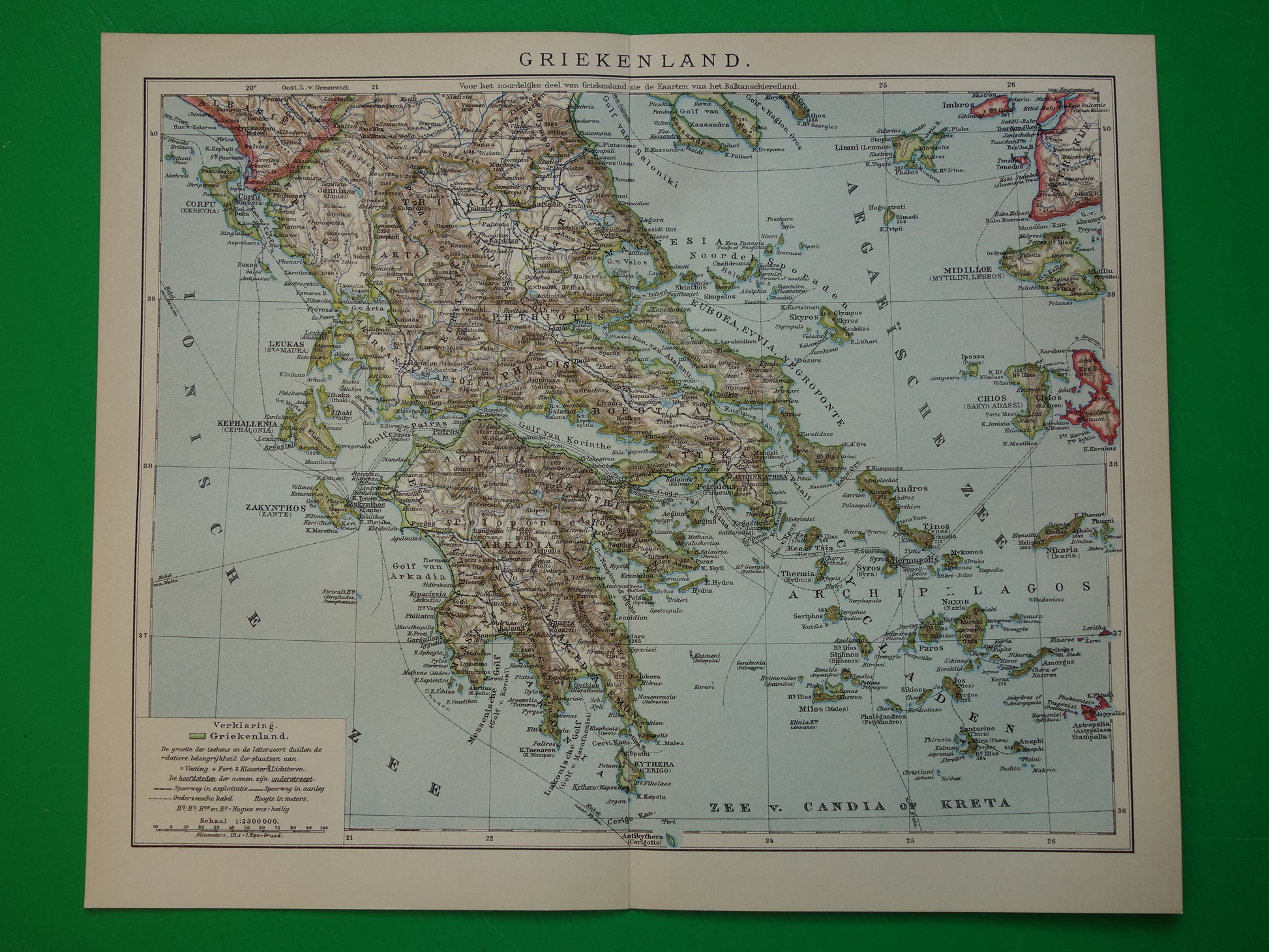 oude kaarten van Griekenland kopen