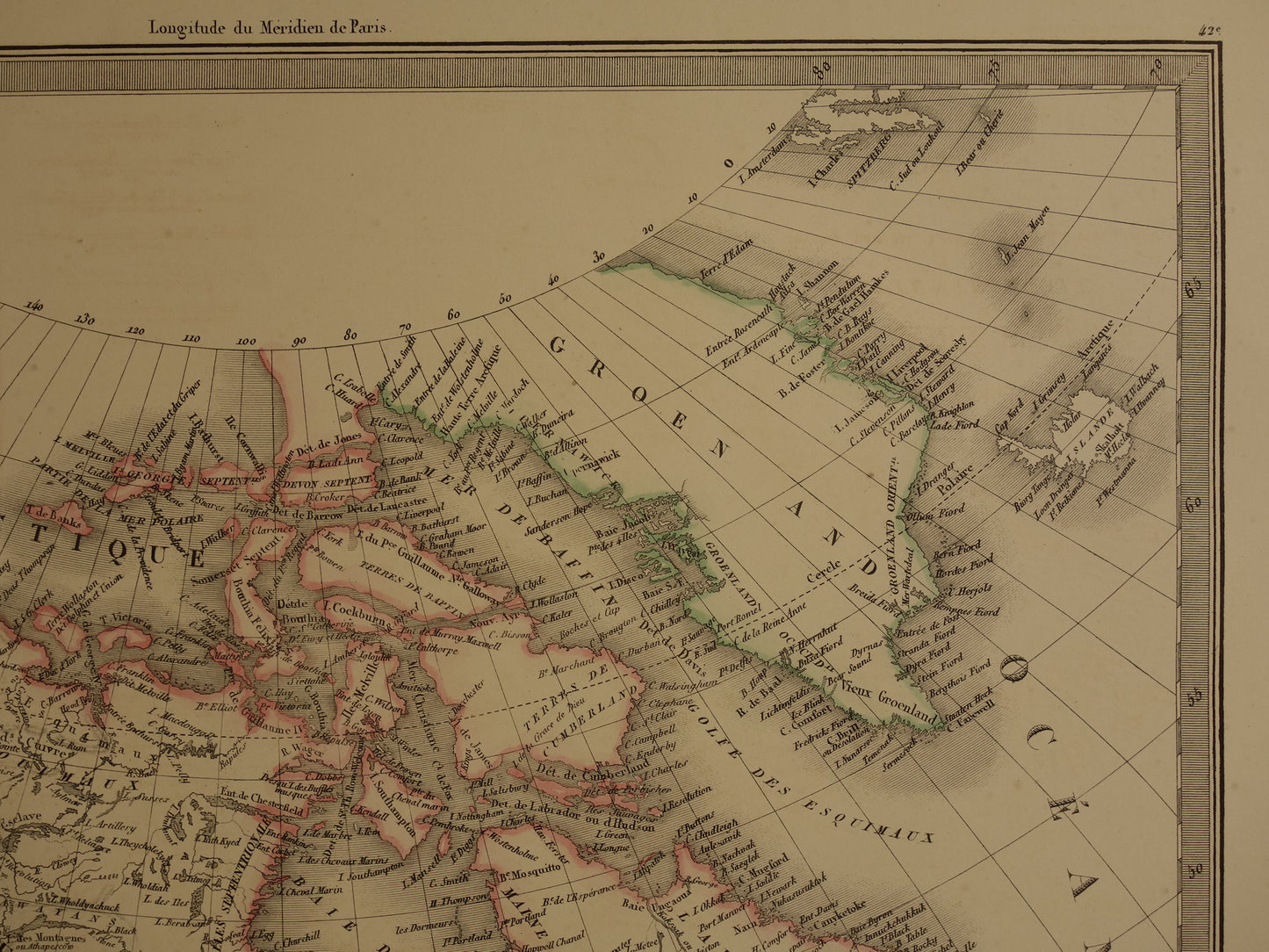 NOORD-AMERIKA grote antieke kaart uit 1851 - Oude landkaart VS Canada Mexico - originele vintage kaarten