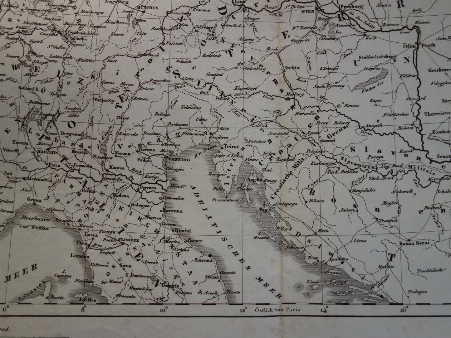 Antieke kaart van Spoorwegen in Nederland Duitsland originele 170+ jaar oude landkaart spoorlijnen centraal Europa spoorkaart
