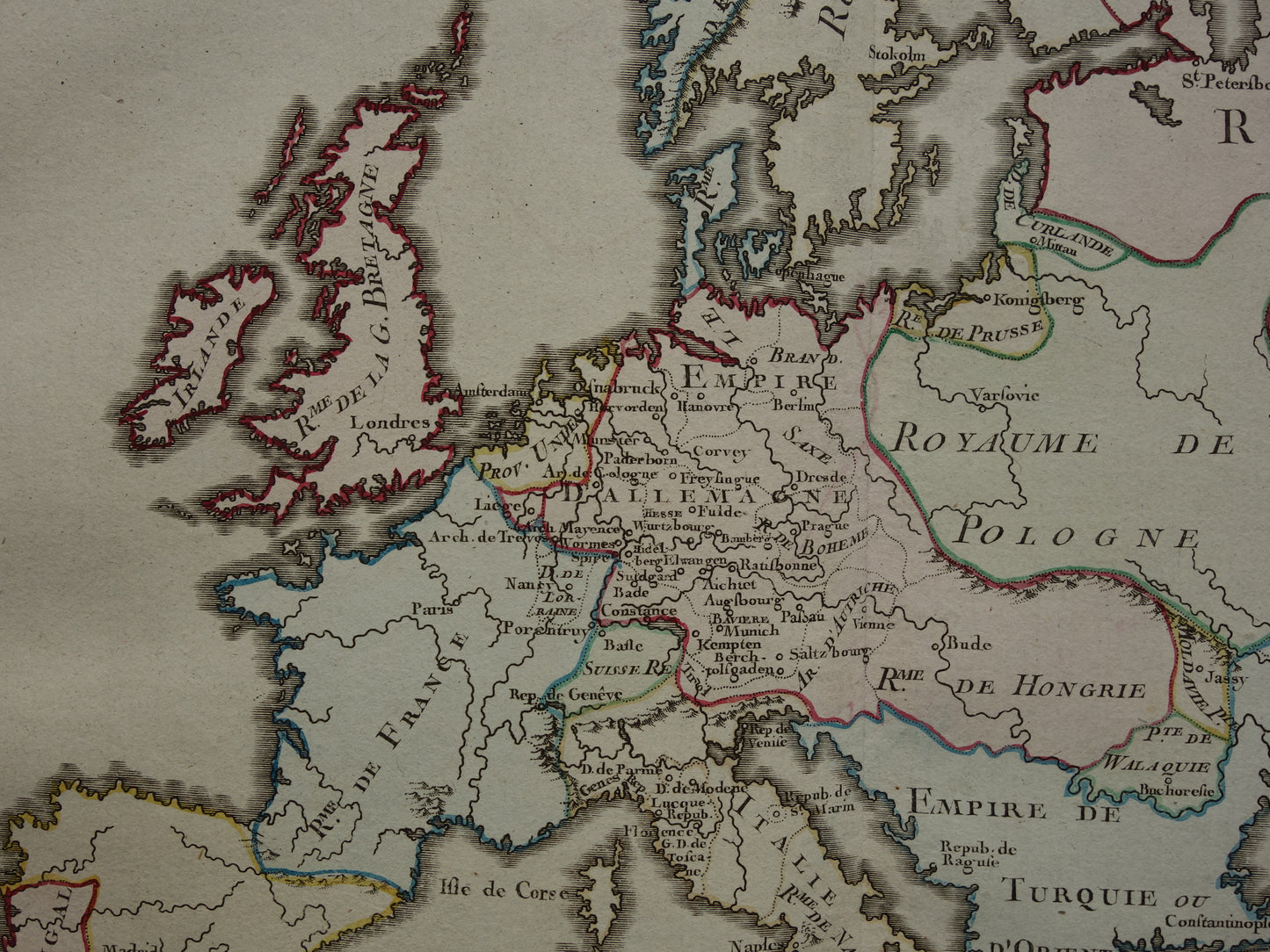 antieke kaarten van Europa kopen