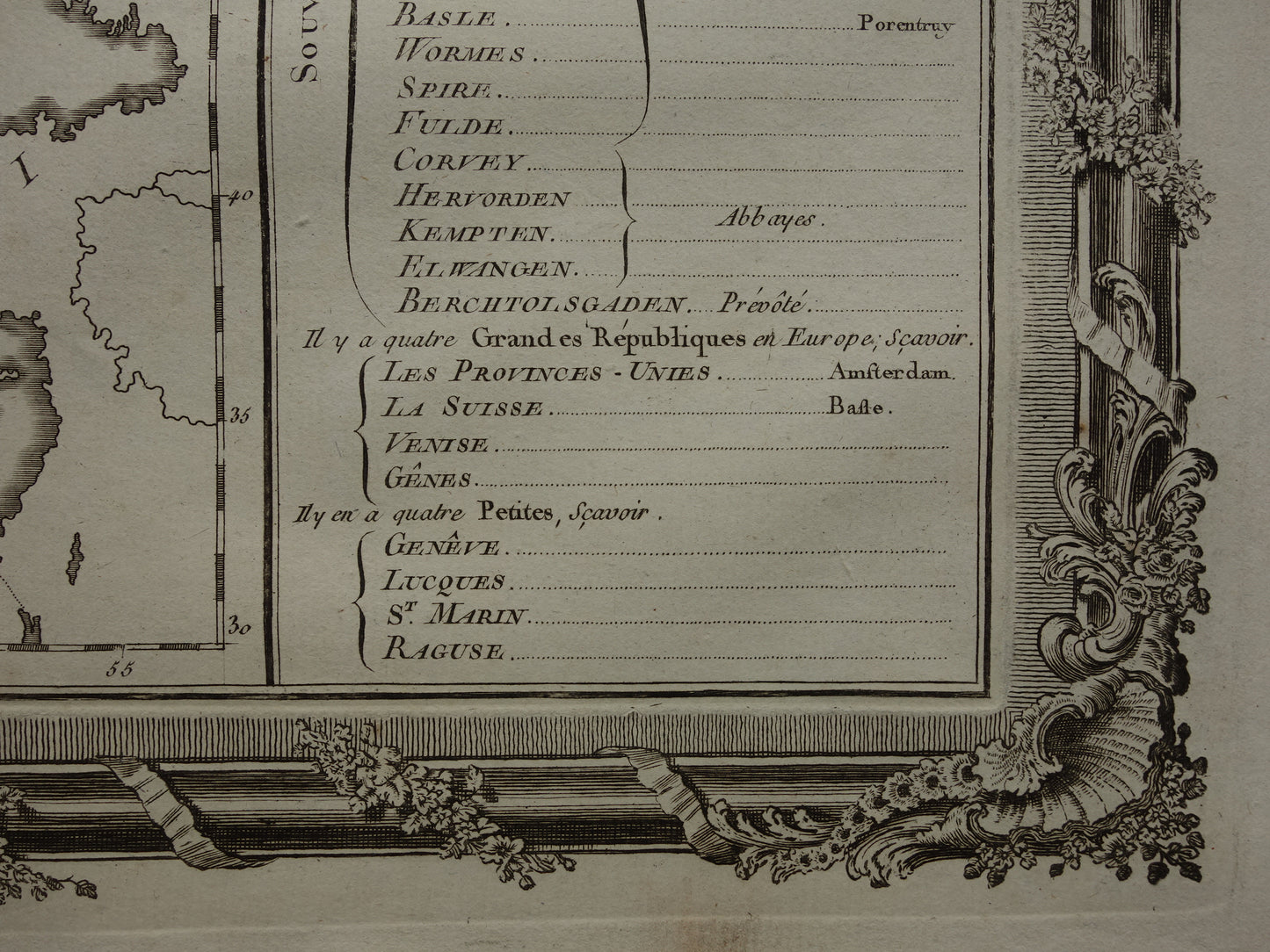 Antieke Landkaart Europa uit 1761 Originele Oude Kaart Continent Europa Vintage Kaarten
