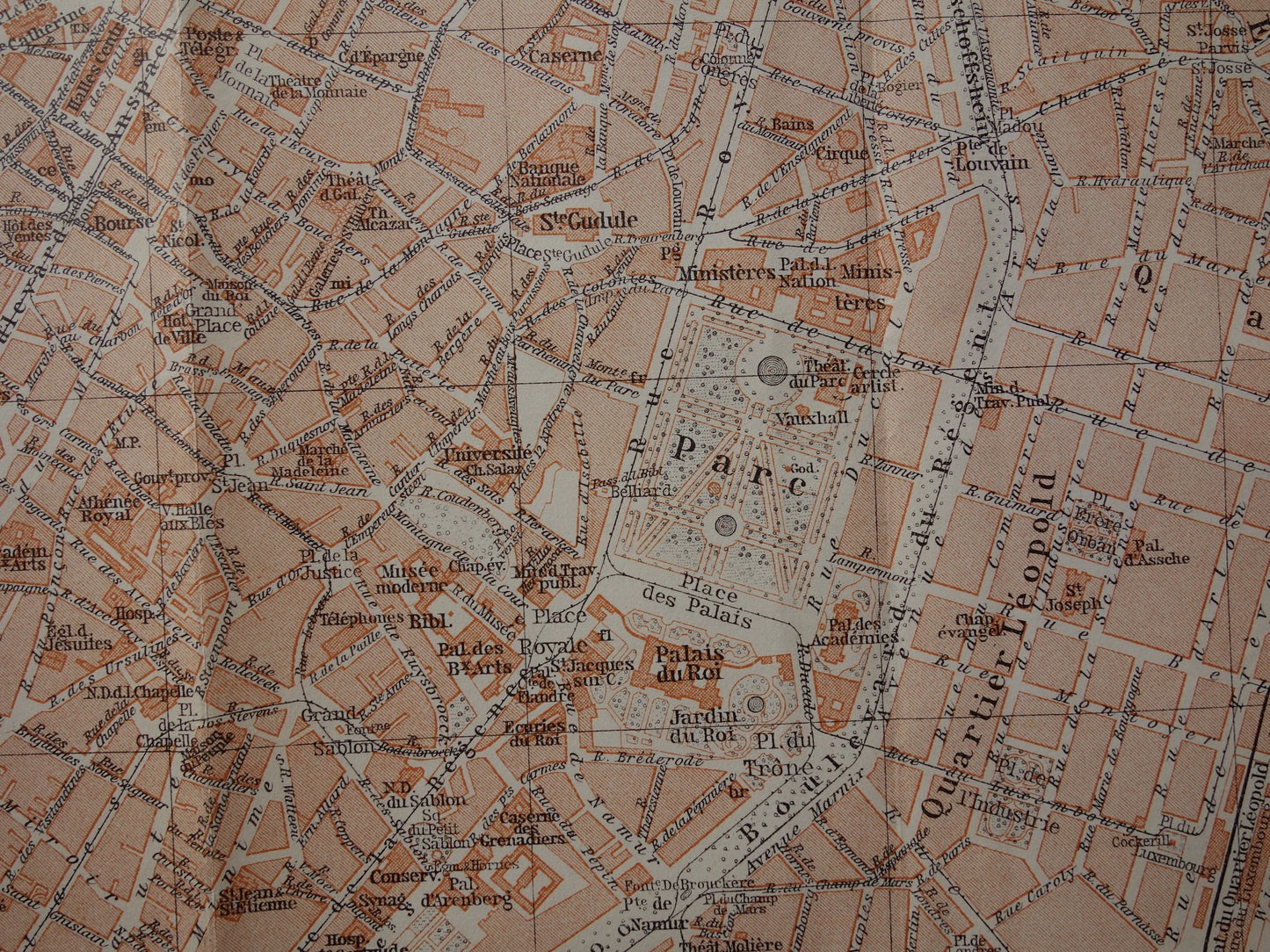 oude plattegrond historische kaart Brussel