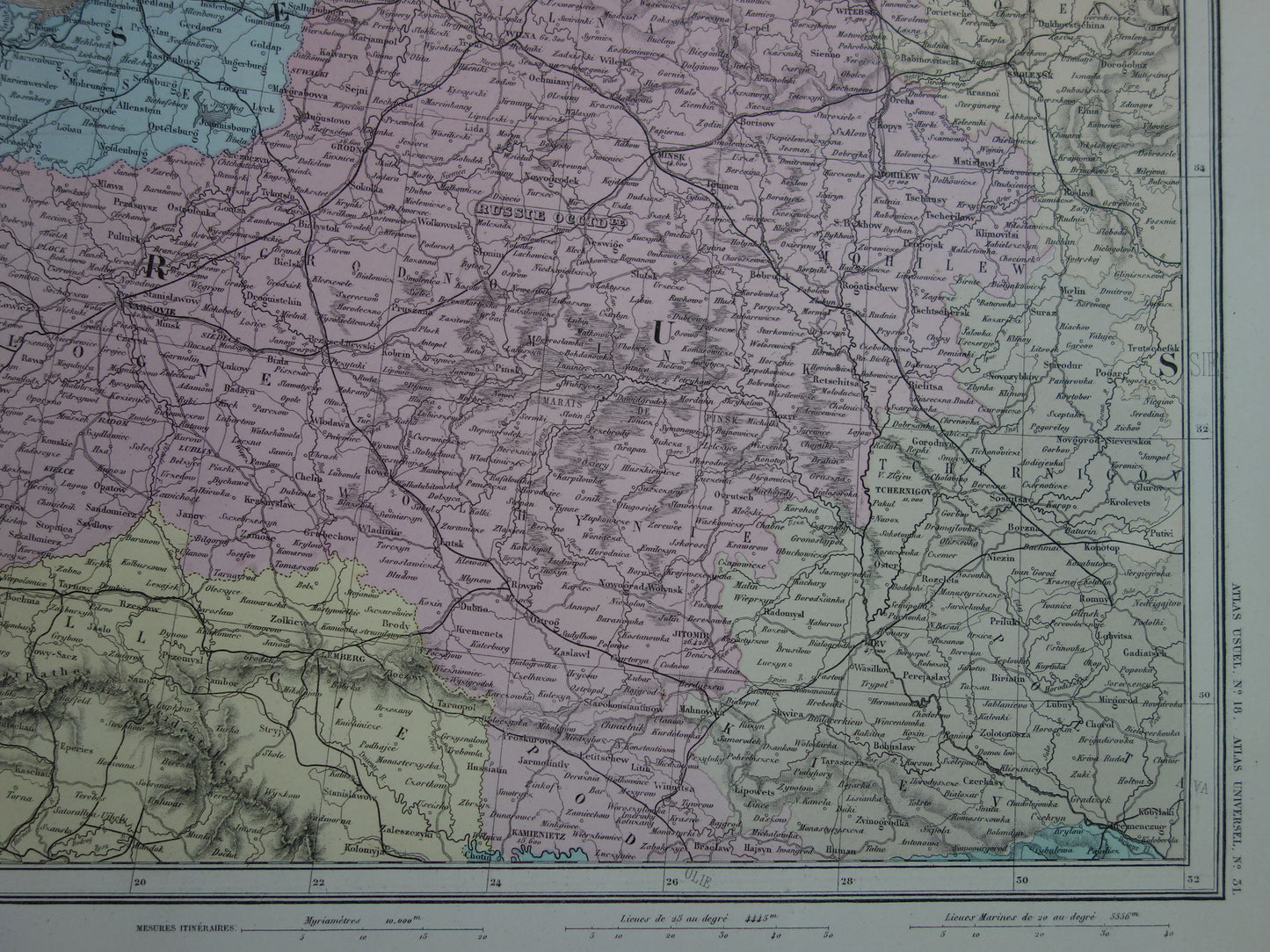Grote oude landkaart van Oost Europa uit 1883 Antieke kaart Balkan Kaukasus met jaartal XL Kaarten