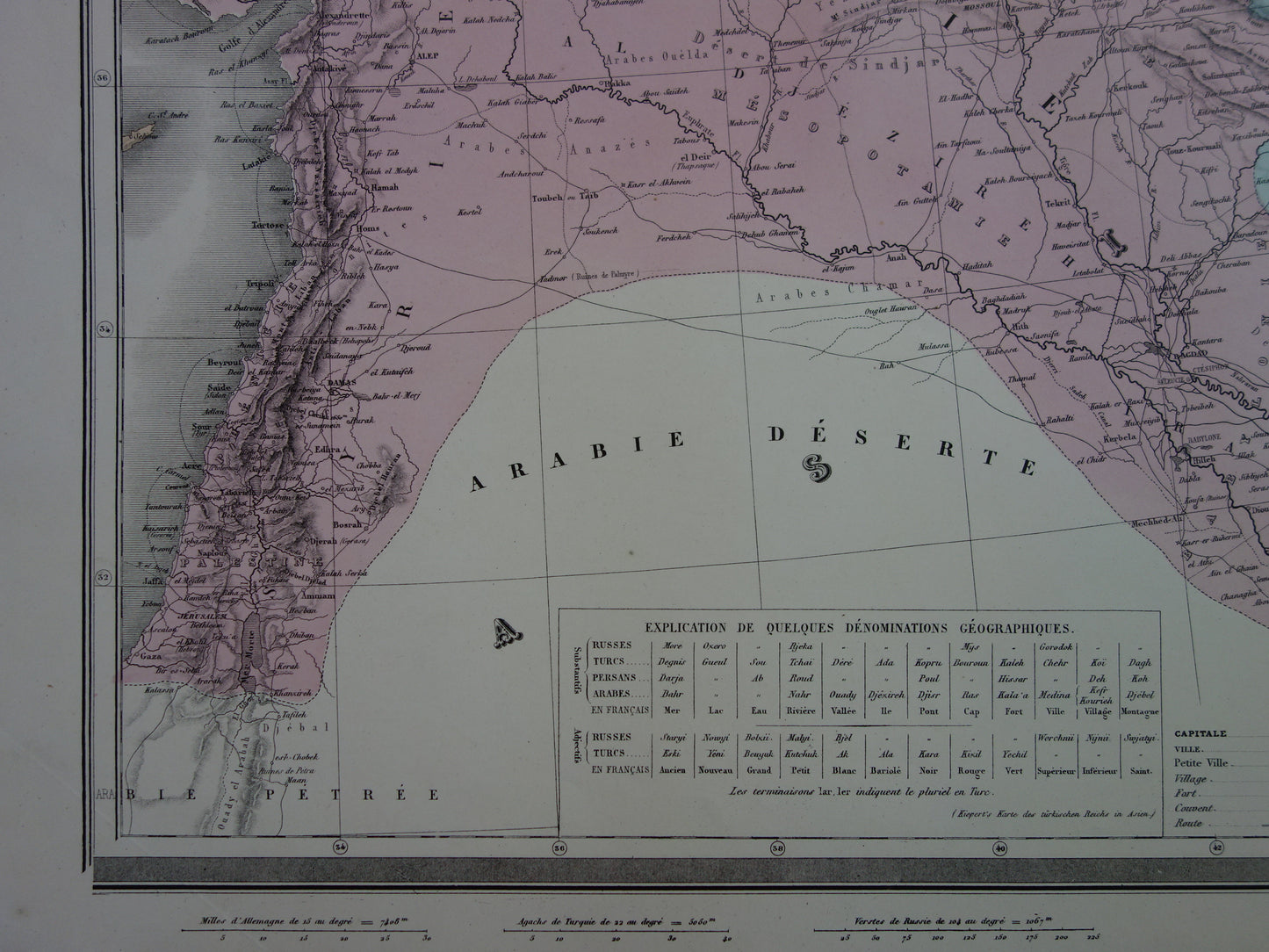 Grote oude landkaart van Oost Europa uit 1883 Antieke kaart Balkan Kaukasus met jaartal XL Kaarten