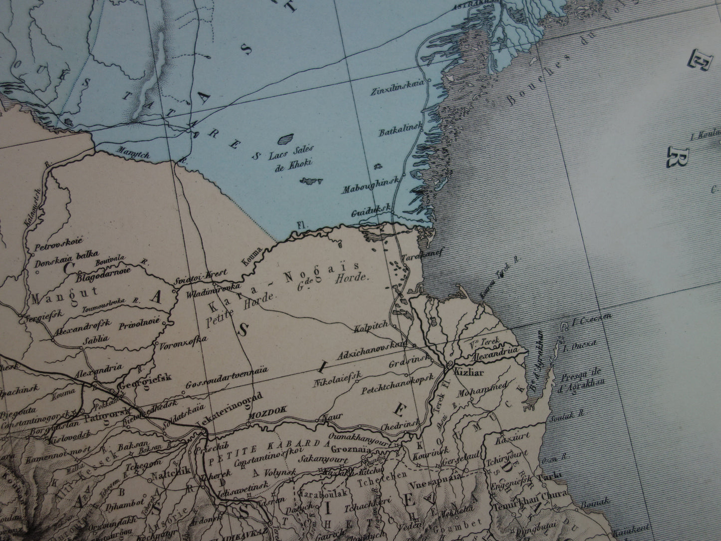 Grote oude landkaart van Oost Europa uit 1883 Antieke kaart Balkan Kaukasus met jaartal XL Kaarten