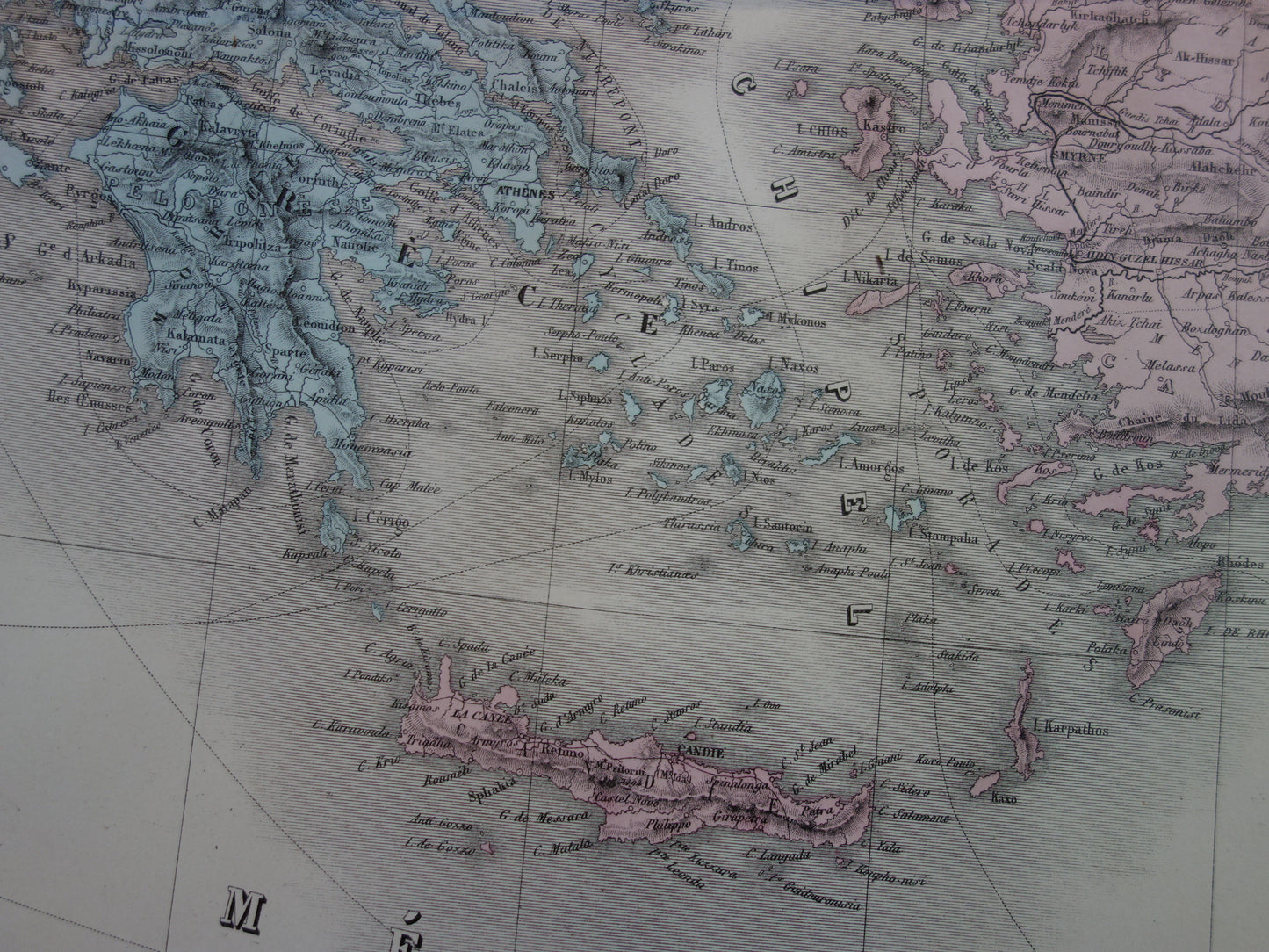 Grote oude landkaart van Oost Europa uit 1883 Antieke kaart Balkan Kaukasus met jaartal XL Kaarten