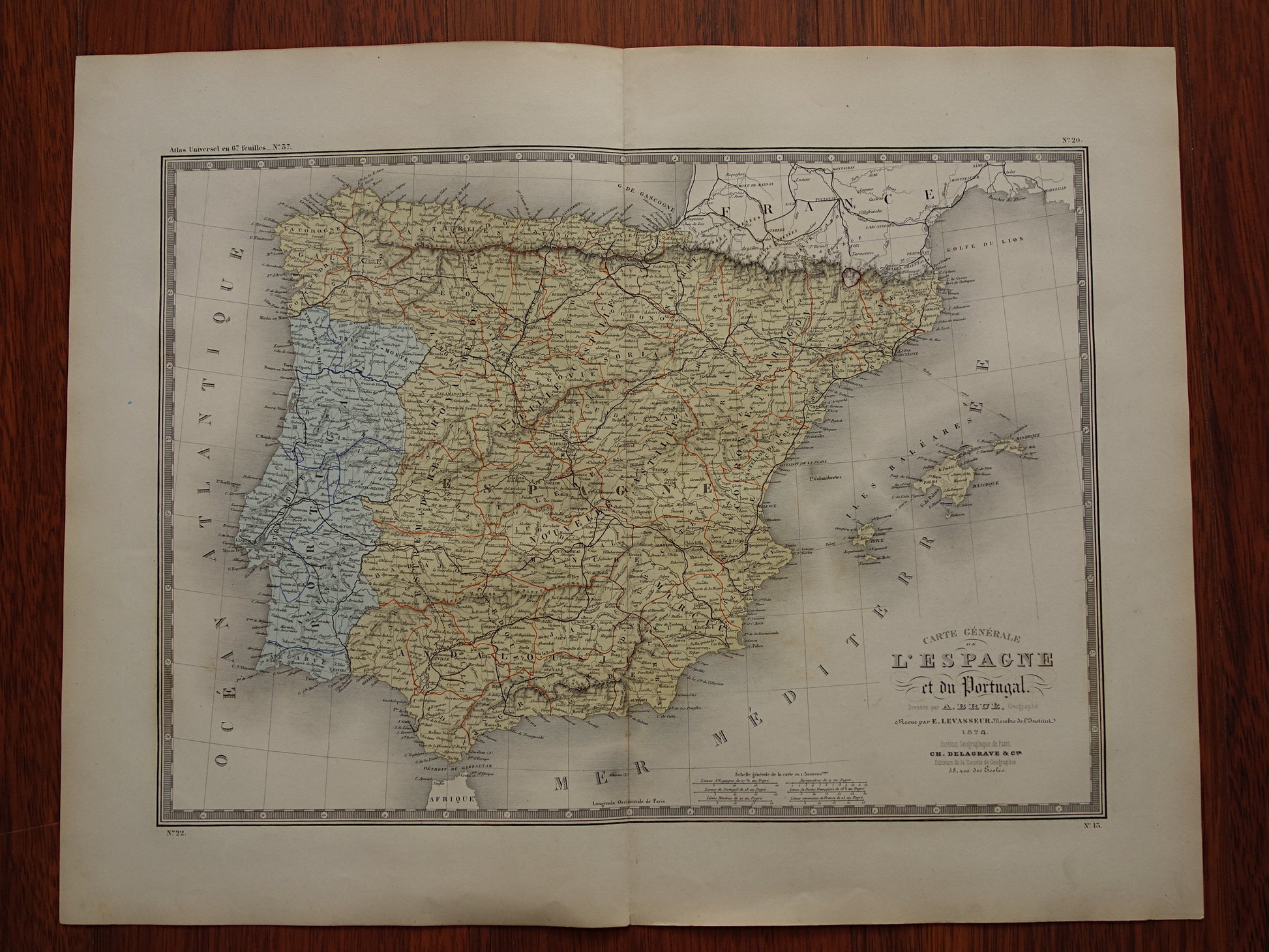 antieke landkaarten kaarten van Spanje kopen