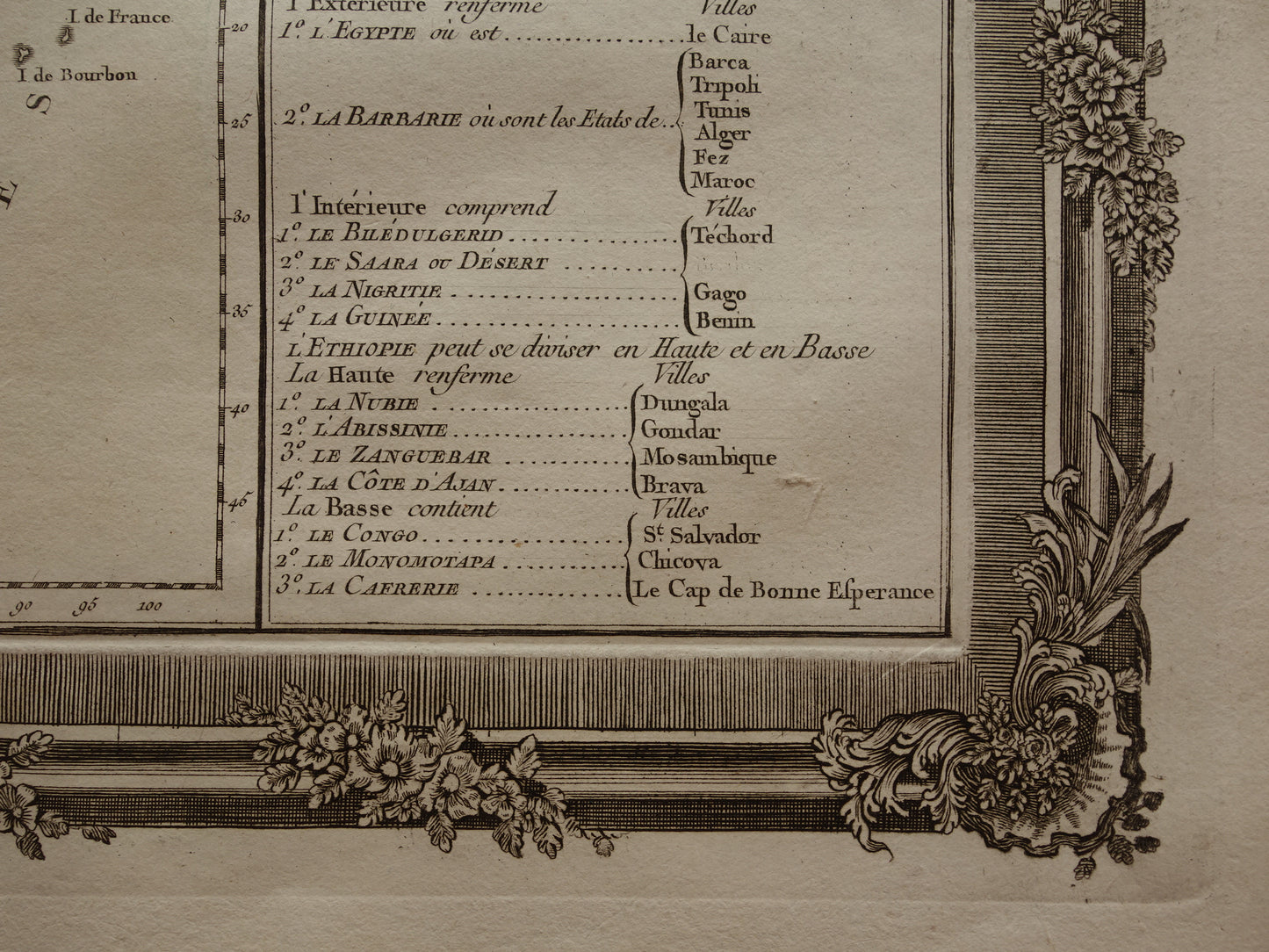 Antieke Landkaart Afrika uit 1761 Originele Oude Kaart Continent Afrika Vintage Kaarten