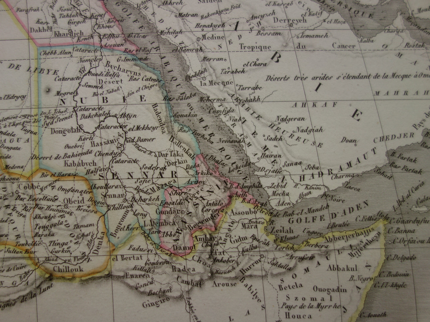 AFRIKA grote oude kaart van Afrika 190+ jaar oude landkaart van continent uit 1831 - originele vintage historische kaarten