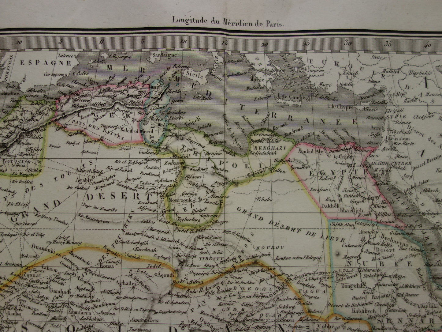 AFRIKA grote oude kaart van Afrika 190+ jaar oude landkaart van continent uit 1831 - originele vintage historische kaarten
