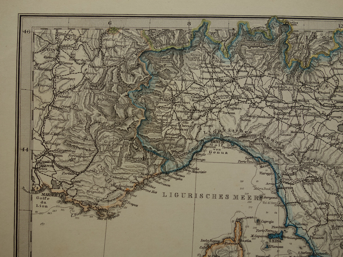 winkel oude kaarten van italie kopen