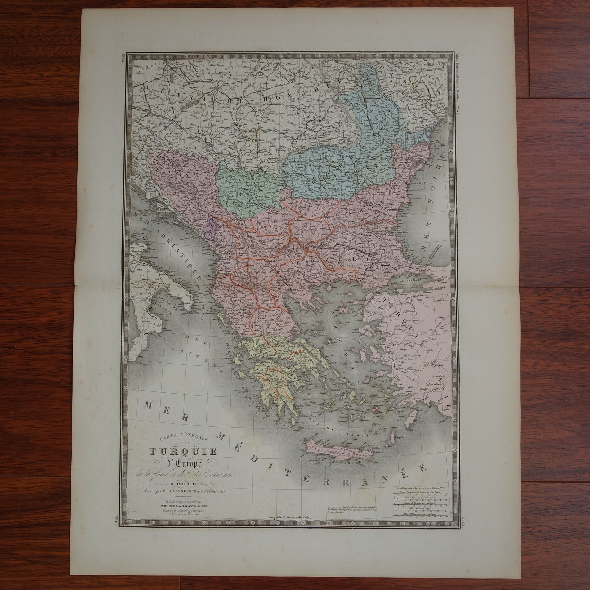 Turkse rijk in 1876 kaart landkaart kopen