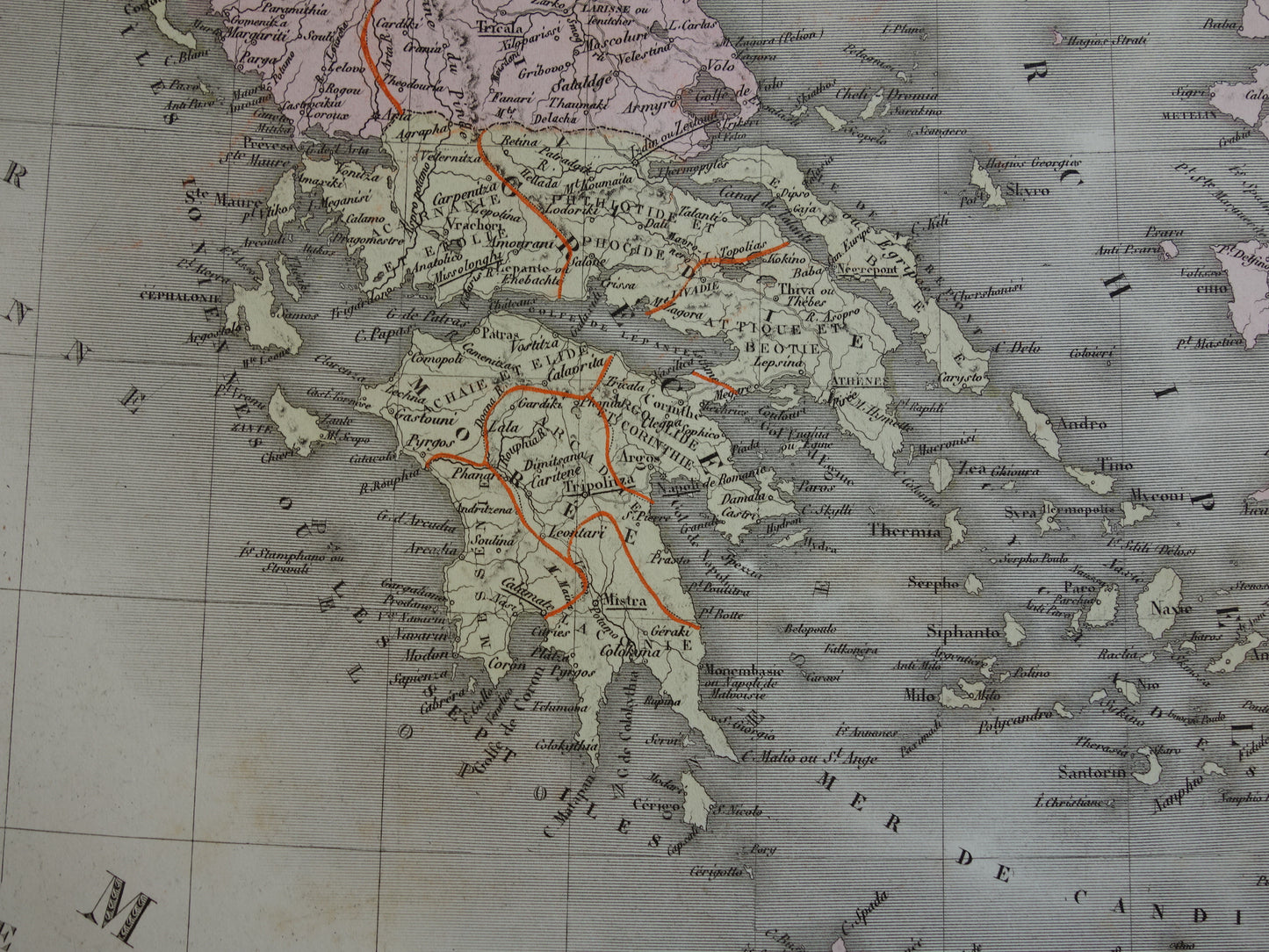 Ottomaanse Rijk antieke kaart van Europees Turkije met Balkan Servië Griekenland 145+ jaar oude landkaart vintage historische kaarten