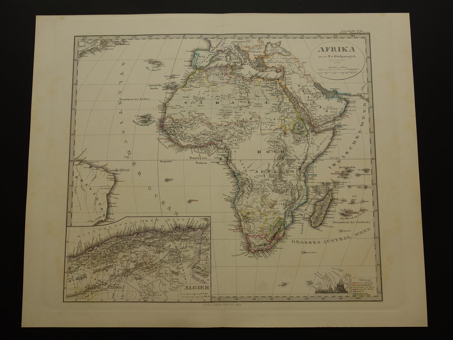 antieke landkaarten van Afrika te koop