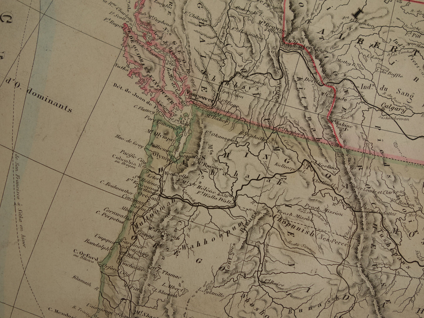 NOORD-AMERIKA grote oude kaart van VS Canada Mexico 140+ jaar oude landkaart van continent uit 1880 (circa) - originele vintage historische kaarten