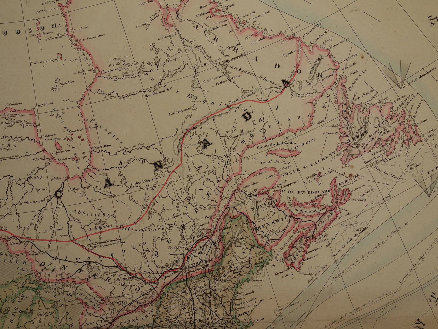 NOORD-AMERIKA grote oude kaart van VS Canada Mexico 140+ jaar oude landkaart van continent uit 1880 (circa) - originele vintage historische kaarten