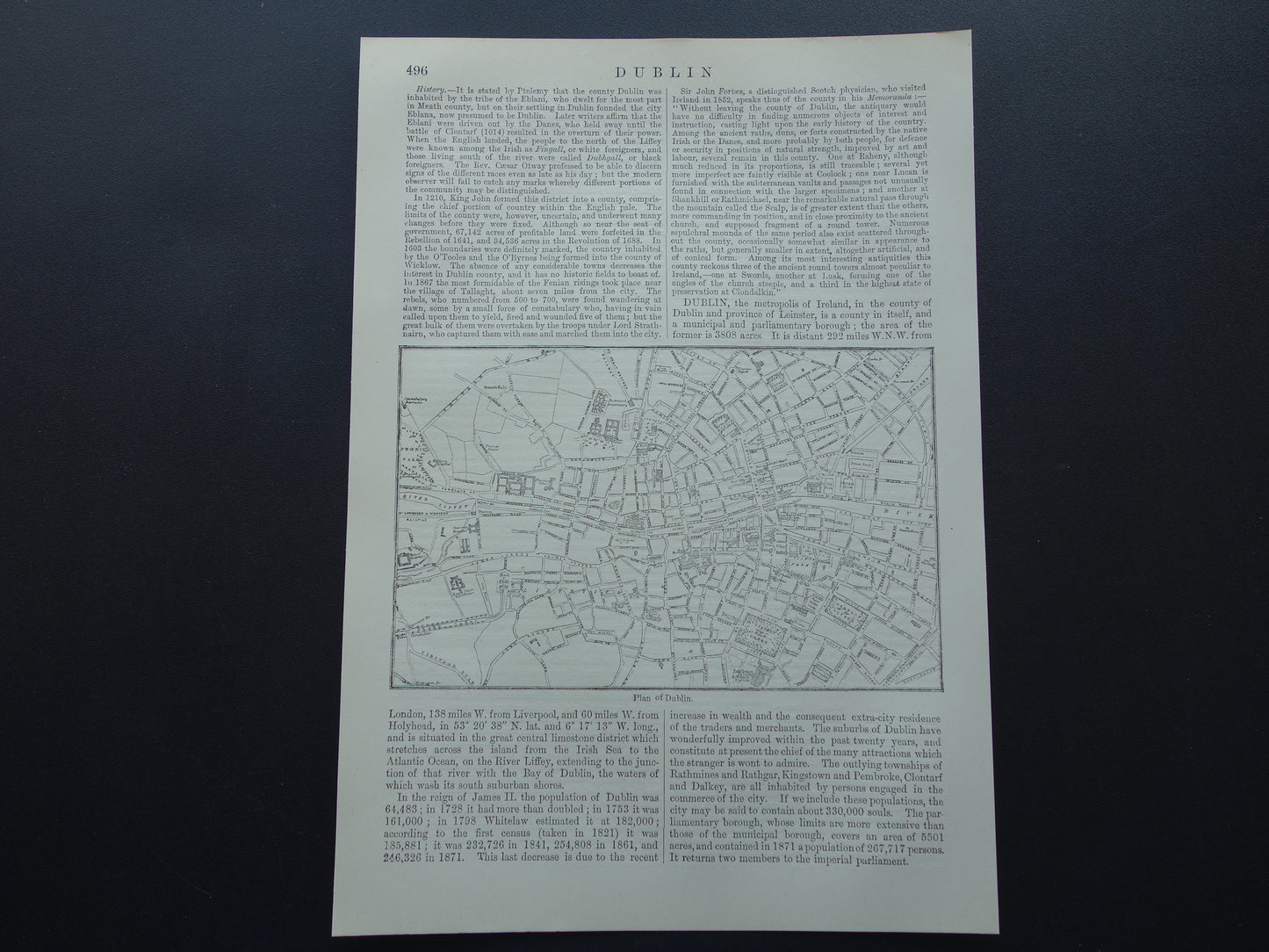 dublin oude historische kaarten kopen