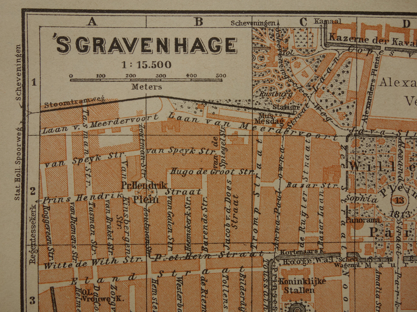 Den Haag in 1904 plattegrond