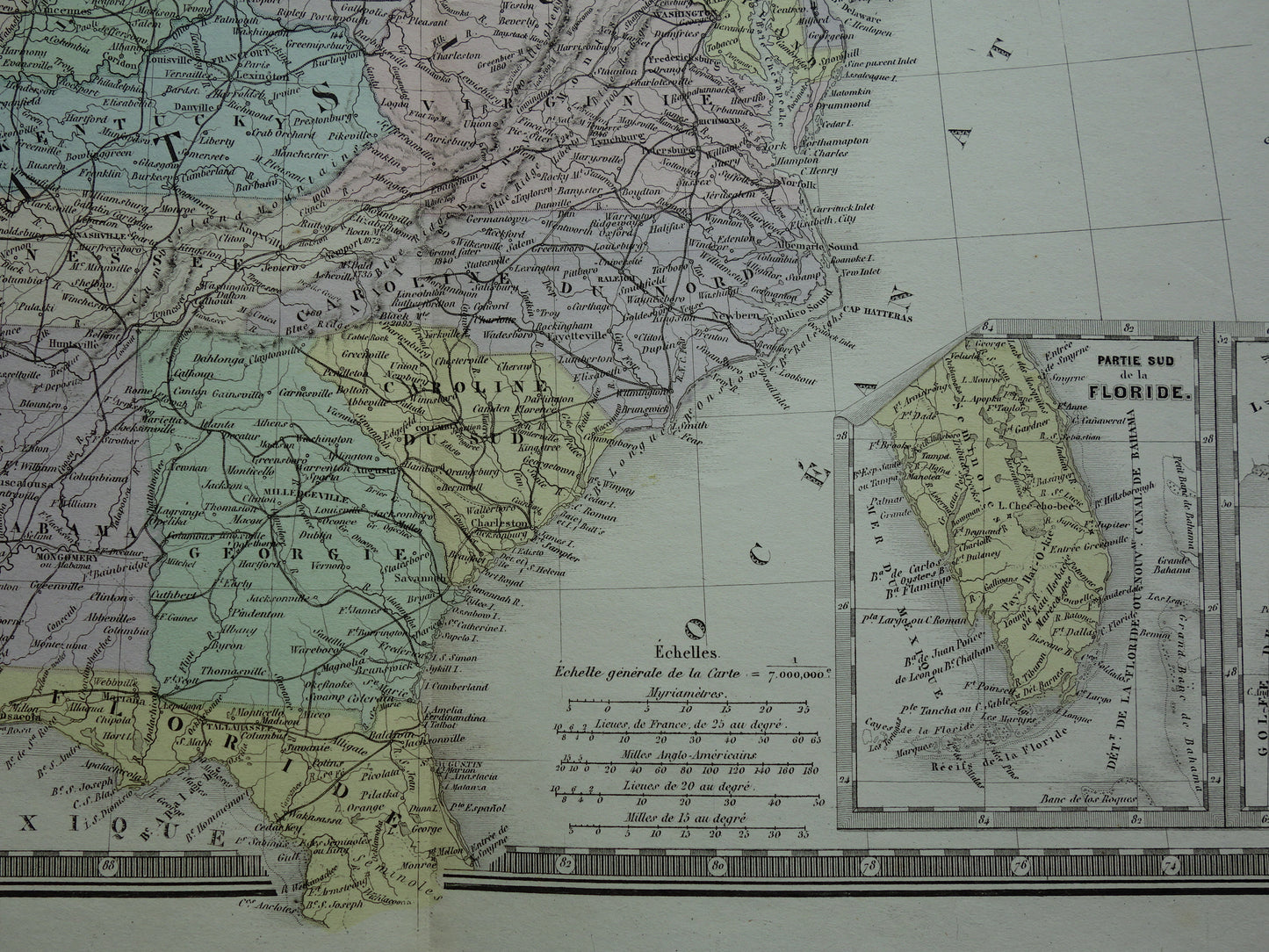 historische kaarten landkaarten van de VS Amerika USA