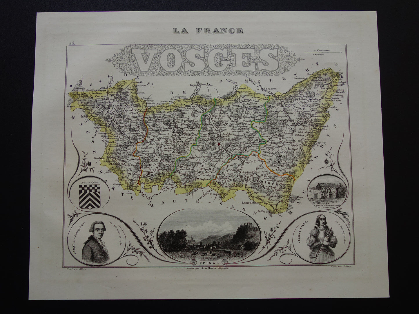 vosges frankrijk departement historische kaarten landkaarten winkel