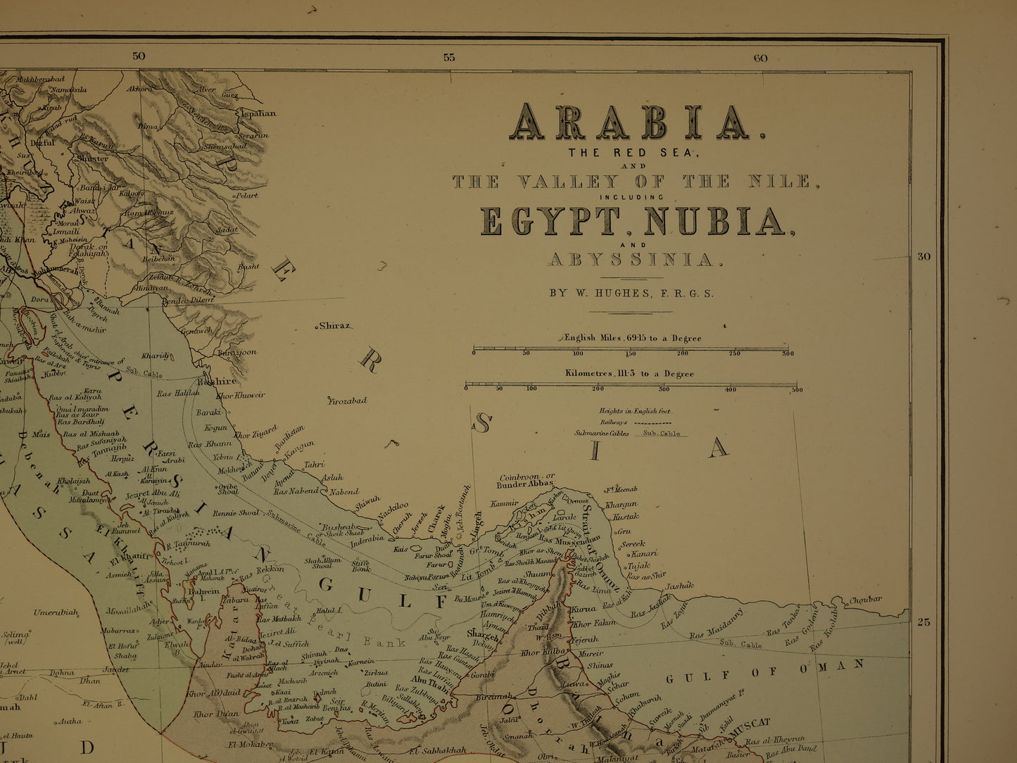 oude kaarten kopen van Arabië Egypte