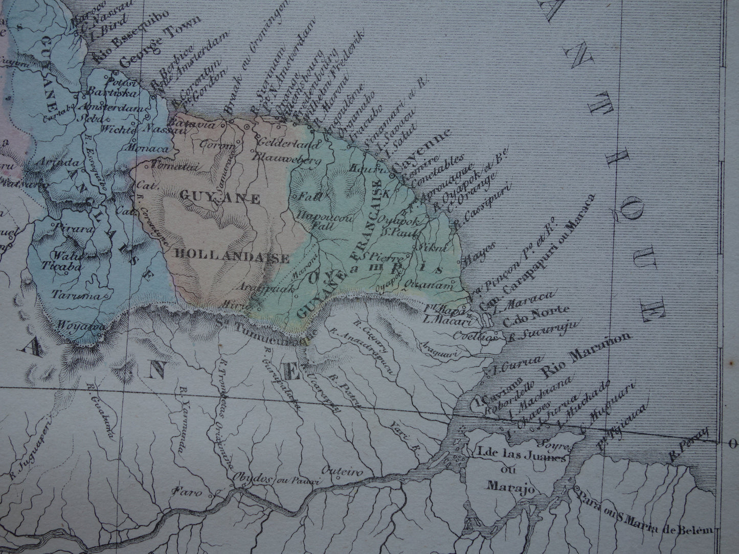 Oude kaarten van Suriname winkel